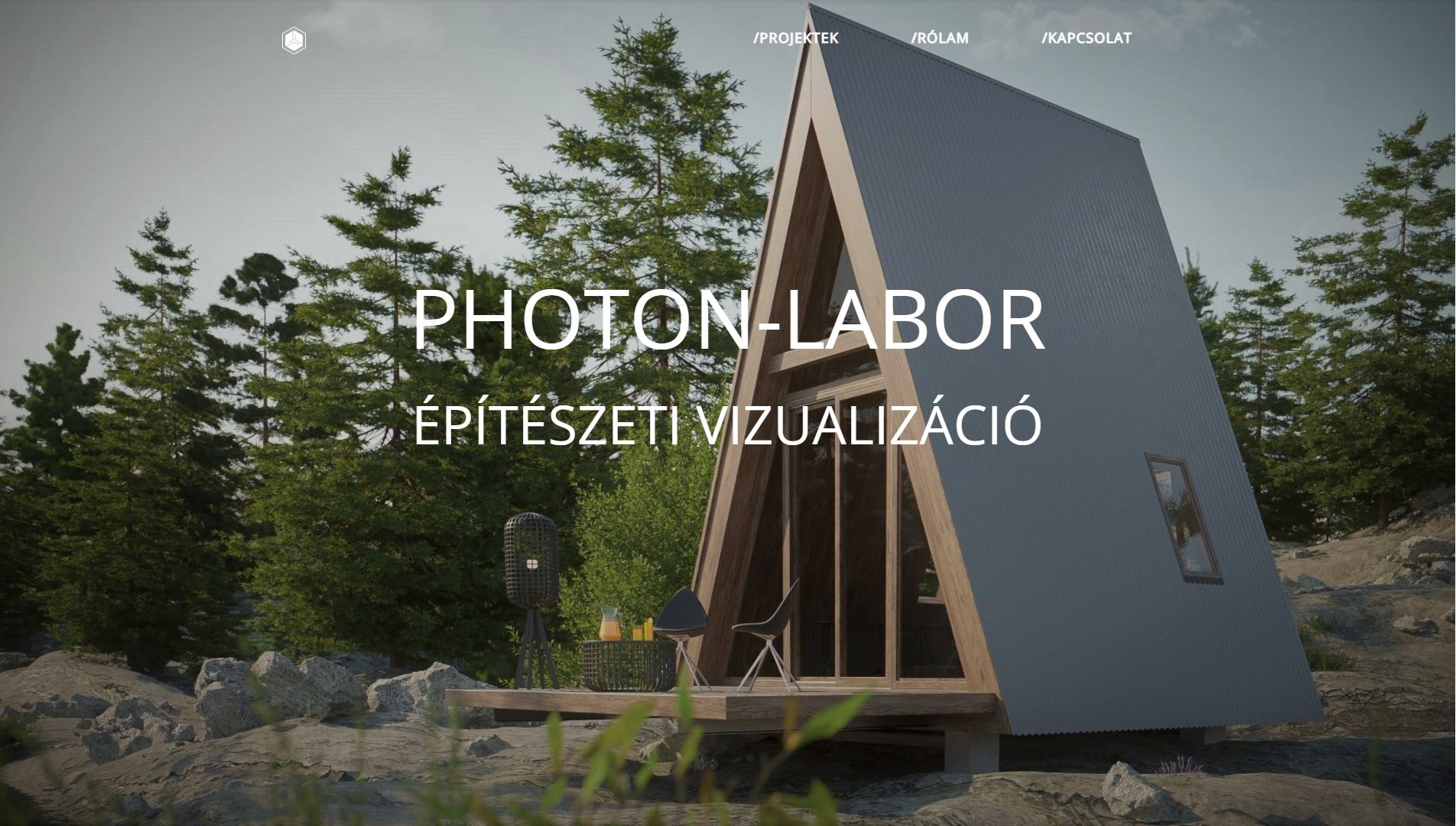 A webgyár egyik referenciája: photon-labor.hu